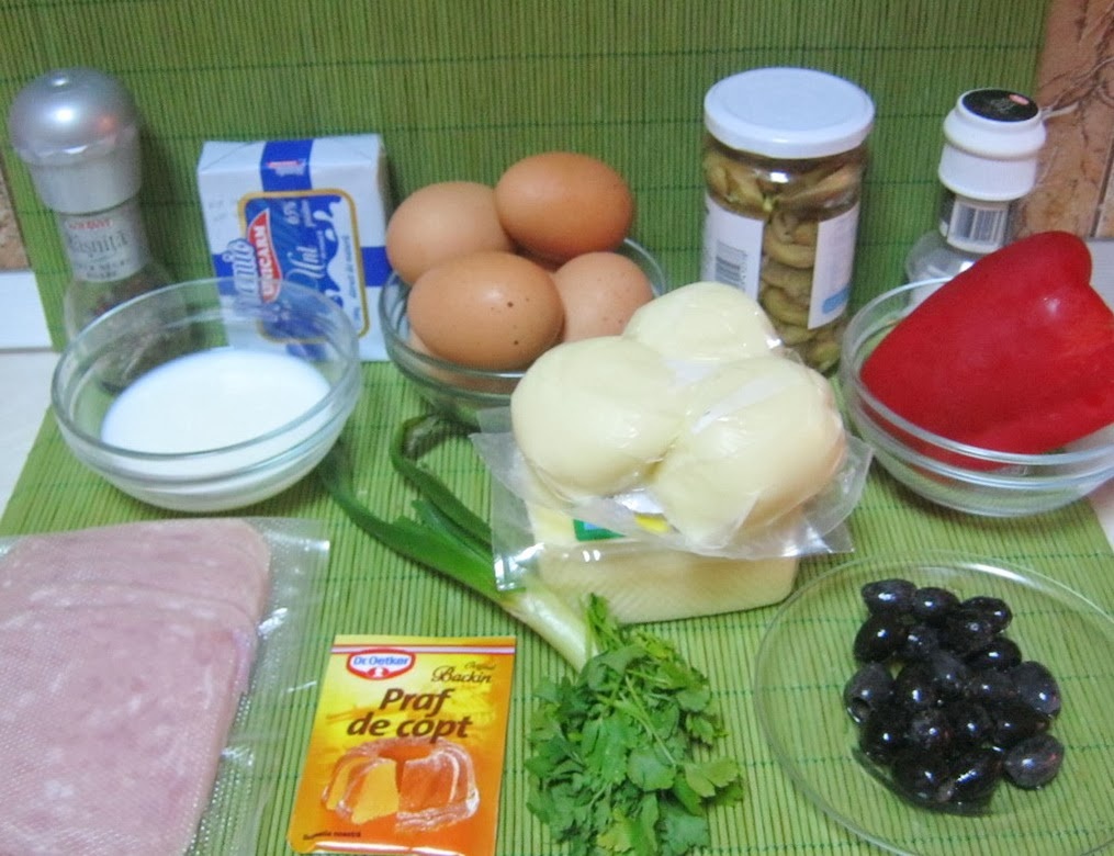 Tarta aperitiv omleta