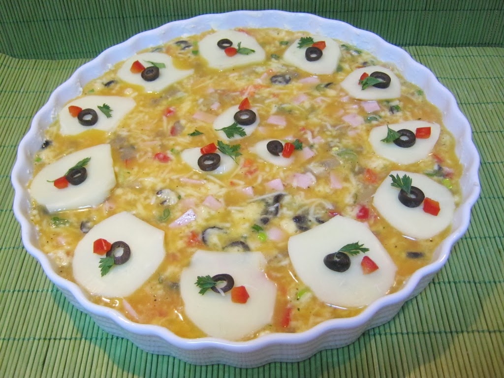 Tarta aperitiv omleta