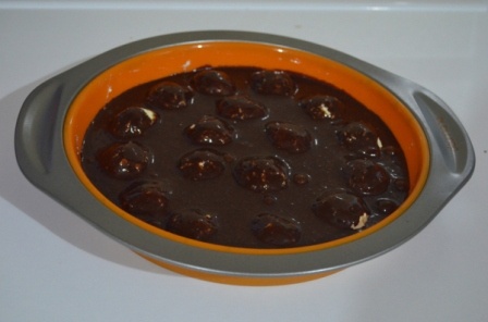 Prajitura cu bilute de branza