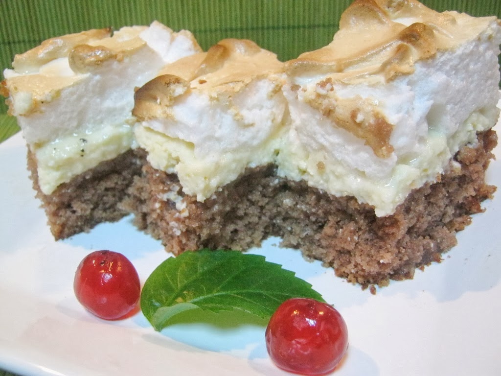 Prajitura in trei culori cu branza