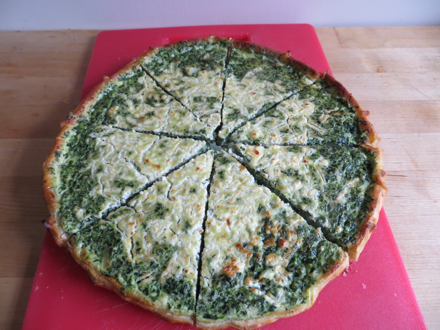 Tartă cu spanac și feta