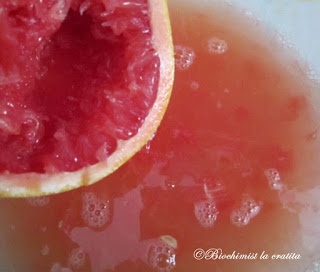Grapefruit goji curd - crema de grapefruit si goji