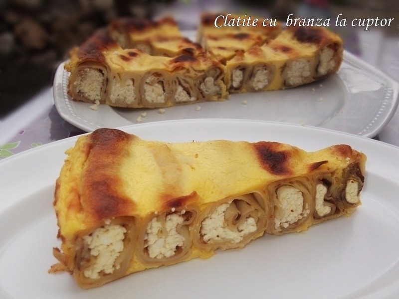 Clatite cu branza la cuptor