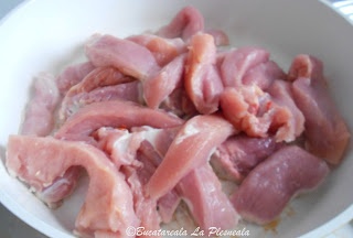 Pulpa de porc inabusita, cu garnitura de orez salbatic