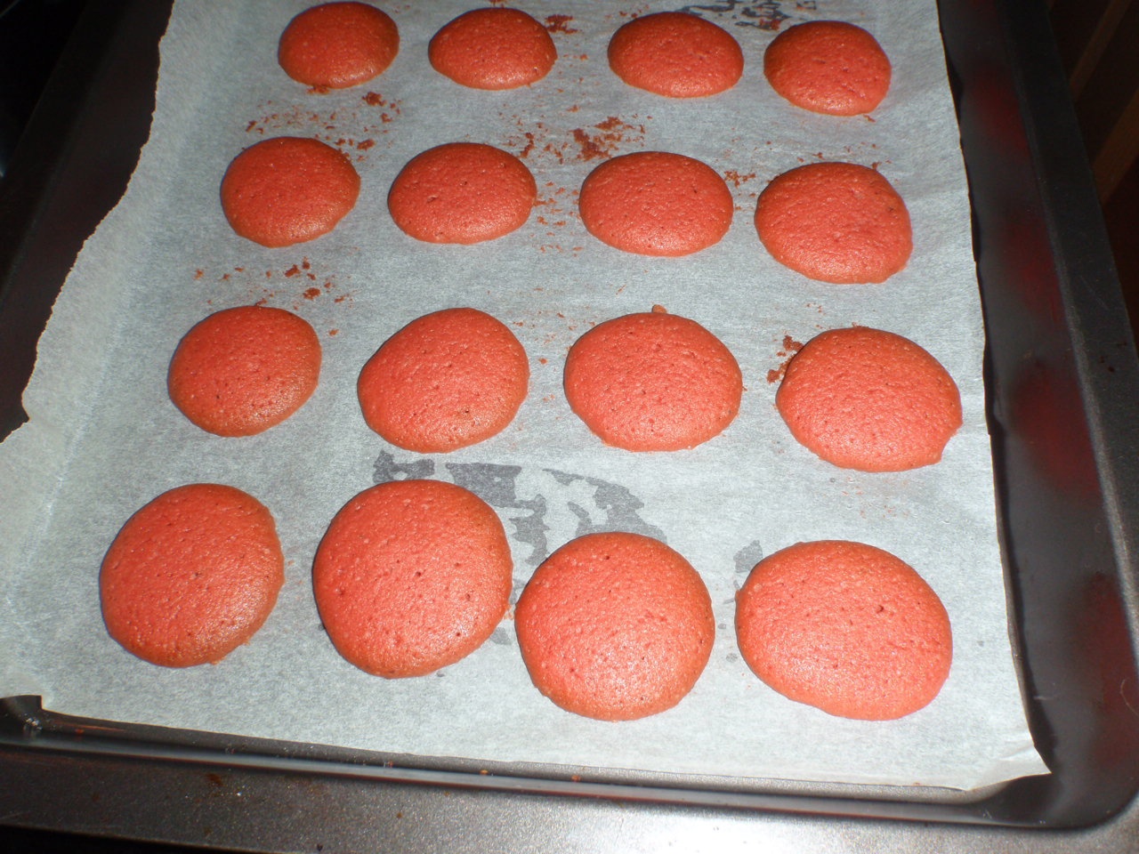 Red velvet sandwich cookies