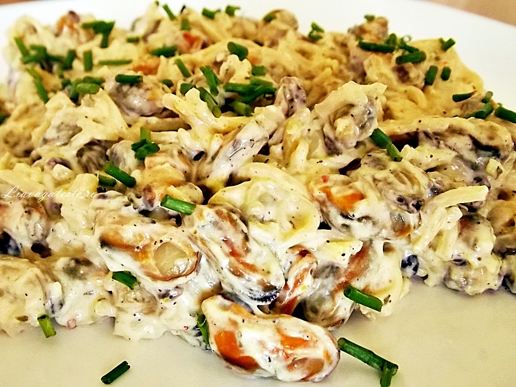 Scoici picante cu crema de branza