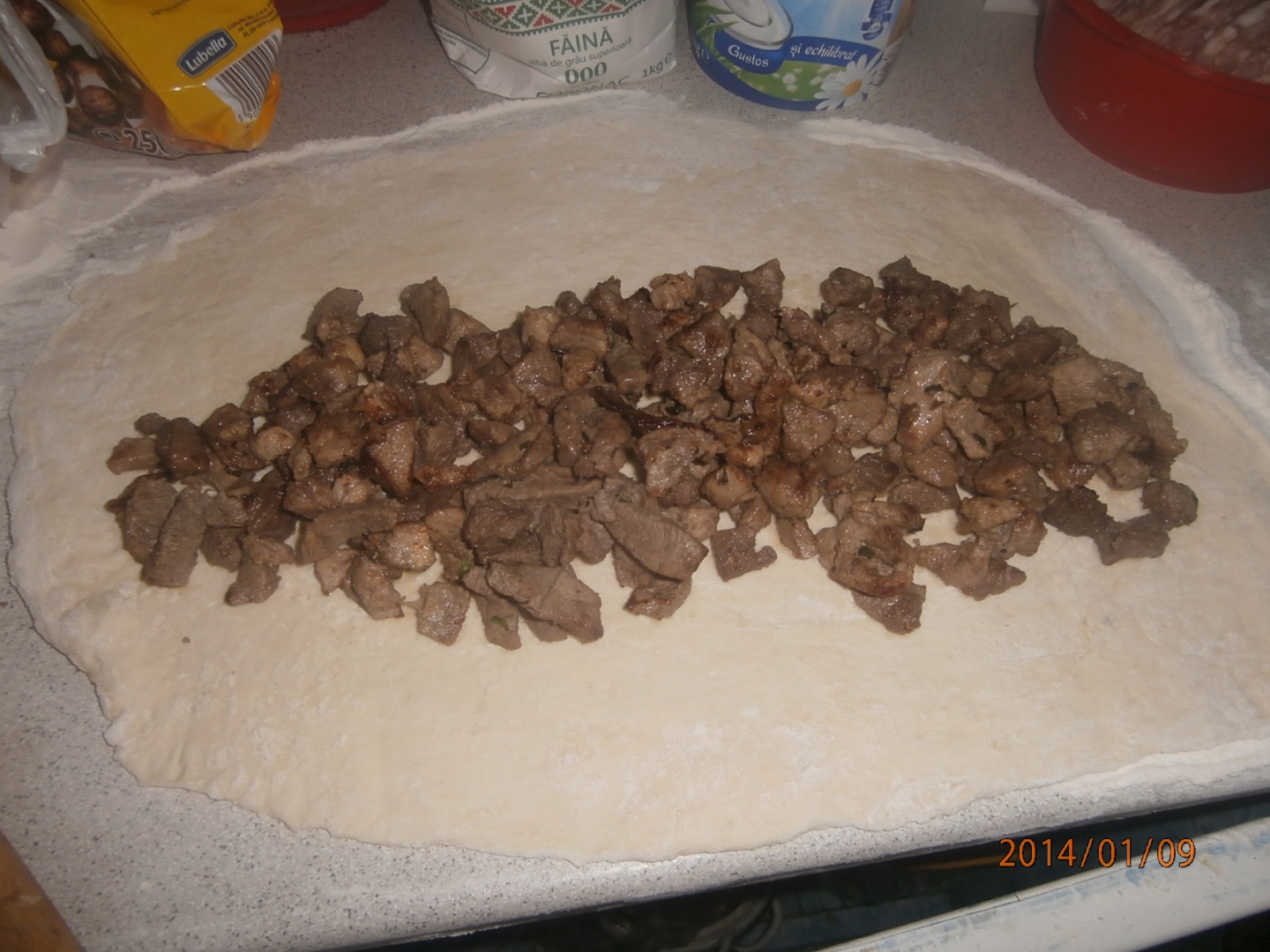 Bucatele de muschi file in crusta de paine