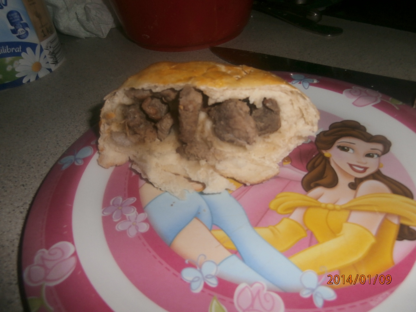 Bucatele de muschi file in crusta de paine