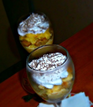 Prajitura cu portocale la pahar