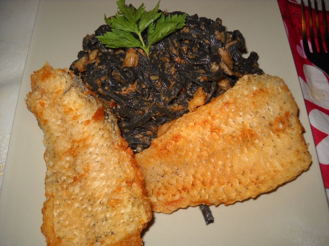 Cod alb cu paste negre