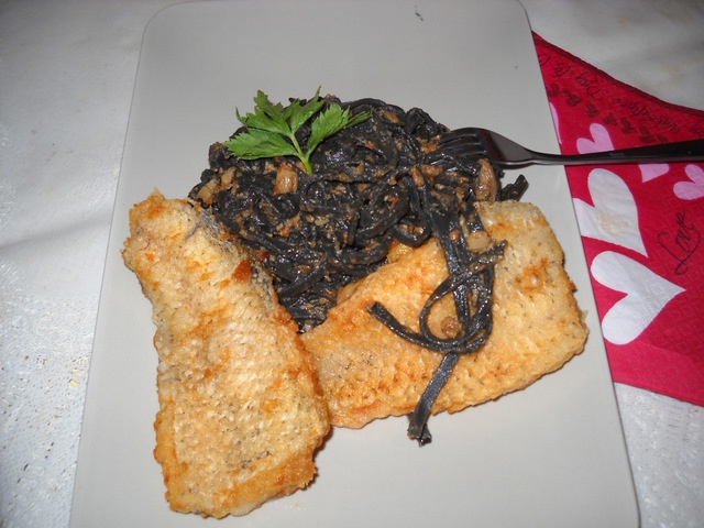 Cod alb cu paste negre