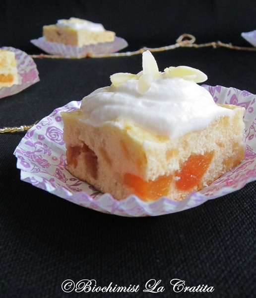 Prajitura cu migdale si dulceata de pere (de post)