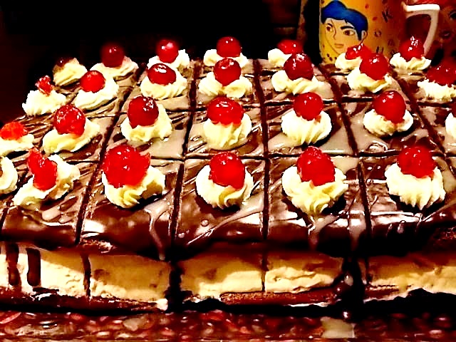 Prajitura cu fructe si crema de mascarpone