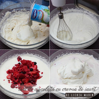 Tort de ciocolata cu crema de iaurt