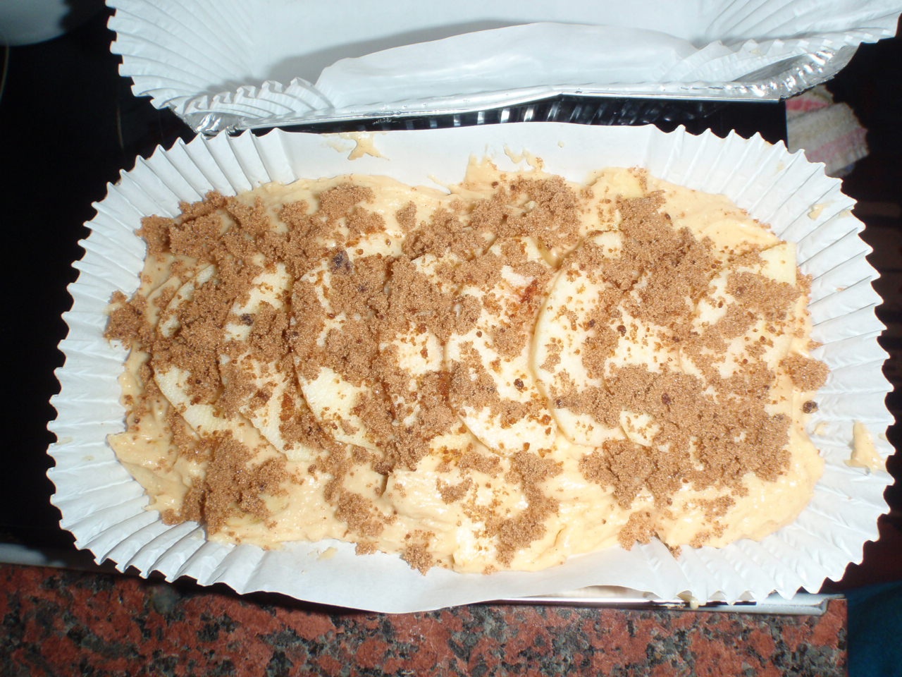 Chec cu mere si glazura de gem