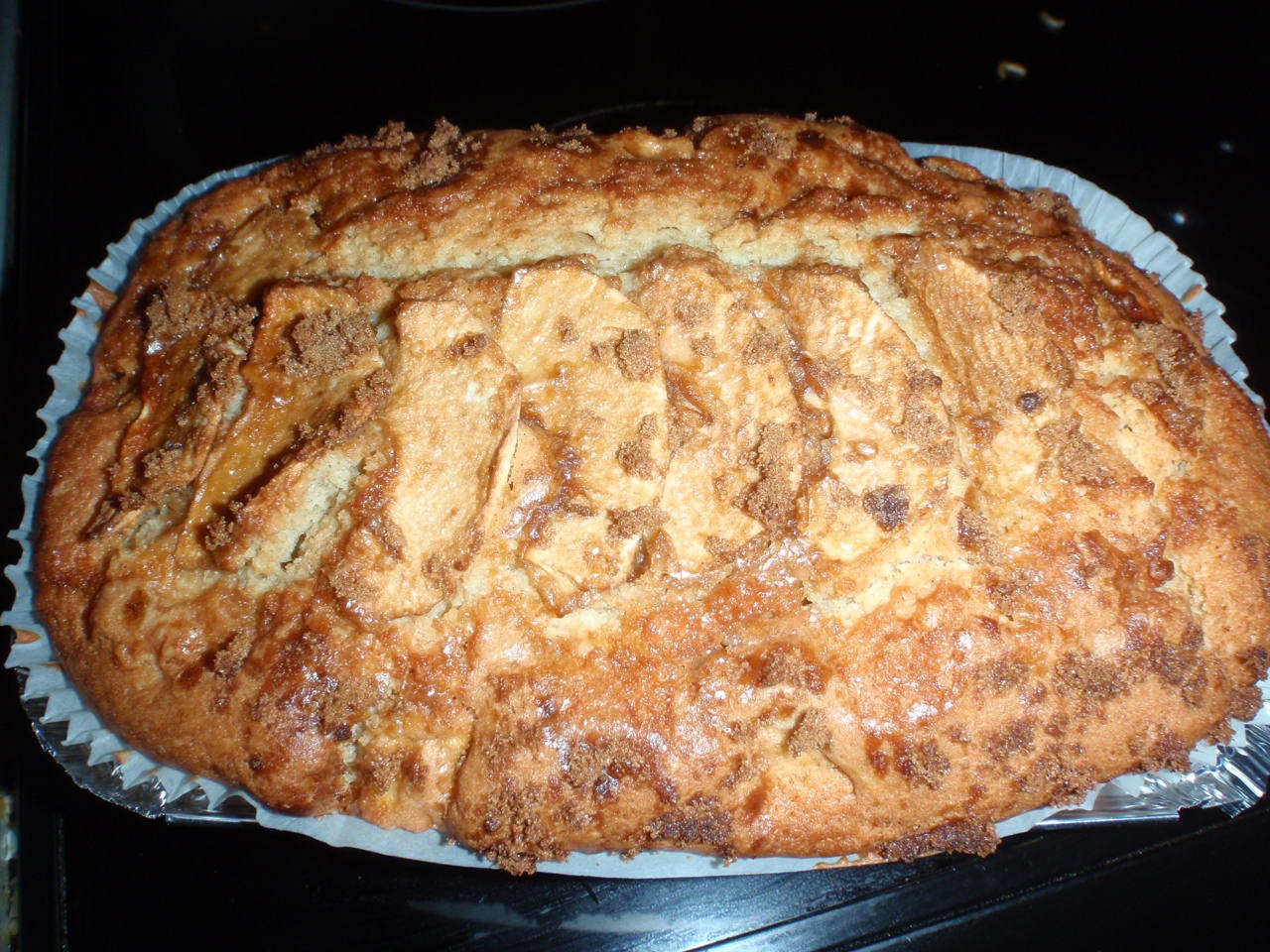 Chec cu mere si glazura de gem