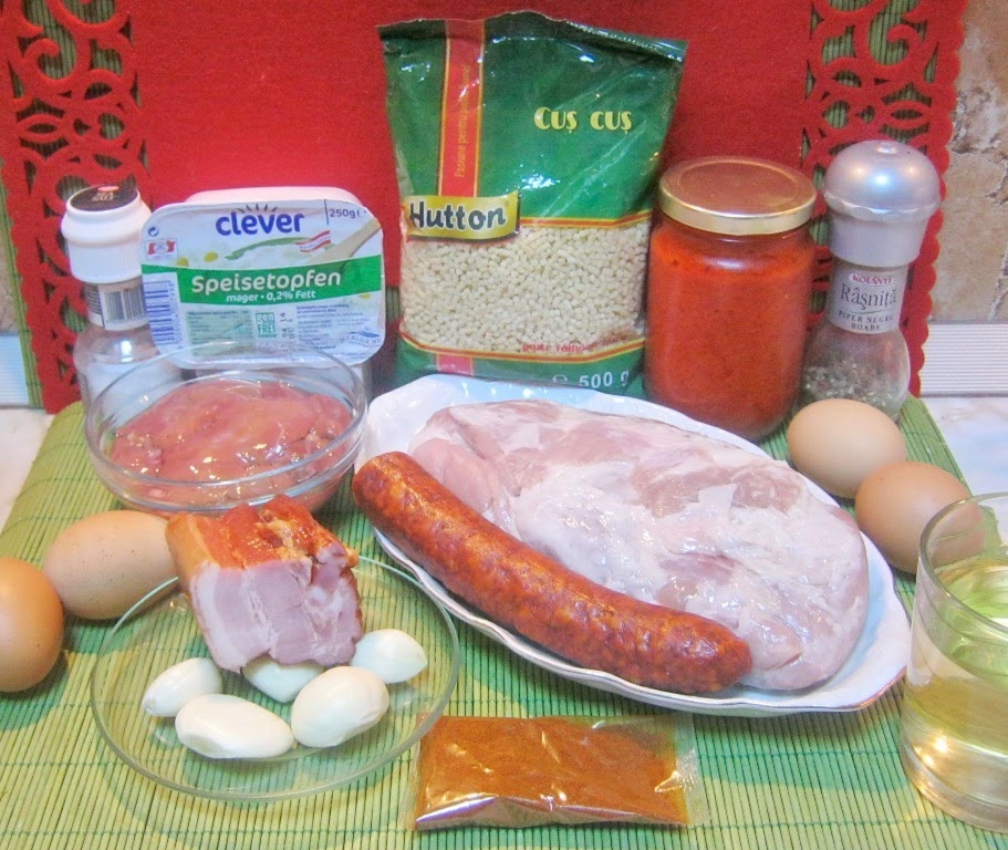 Tochitura macelareasca cu cus-cus