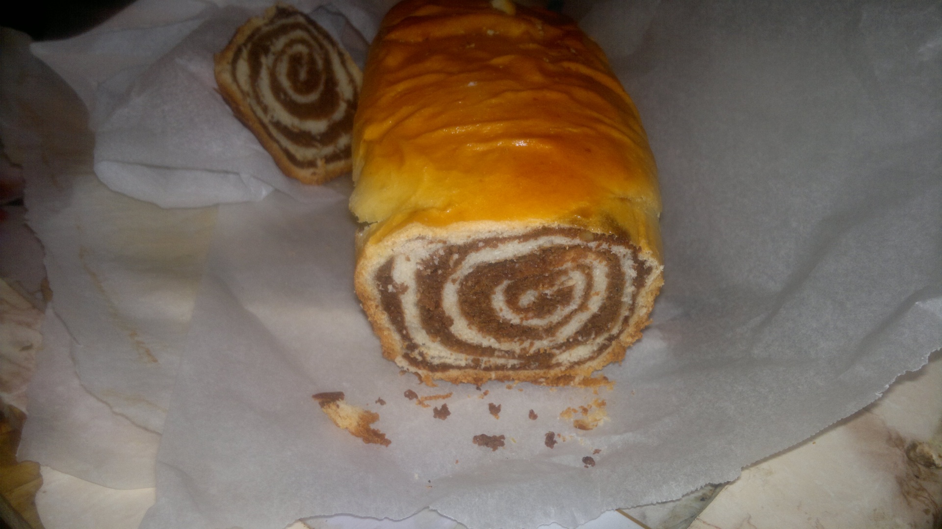 Cozonac pufos  cu nuca