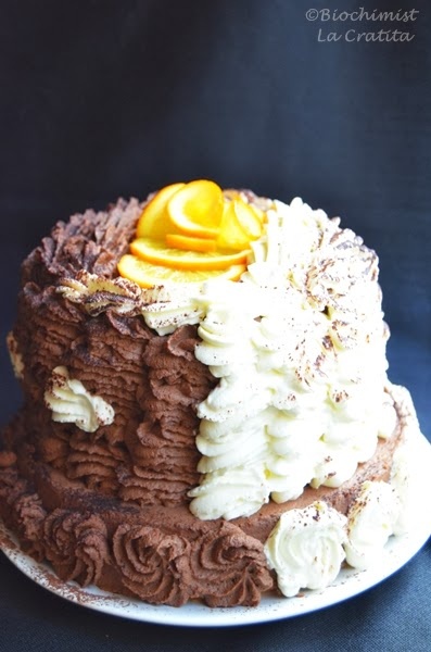 Tort palarie, cu portocale si ciocolata