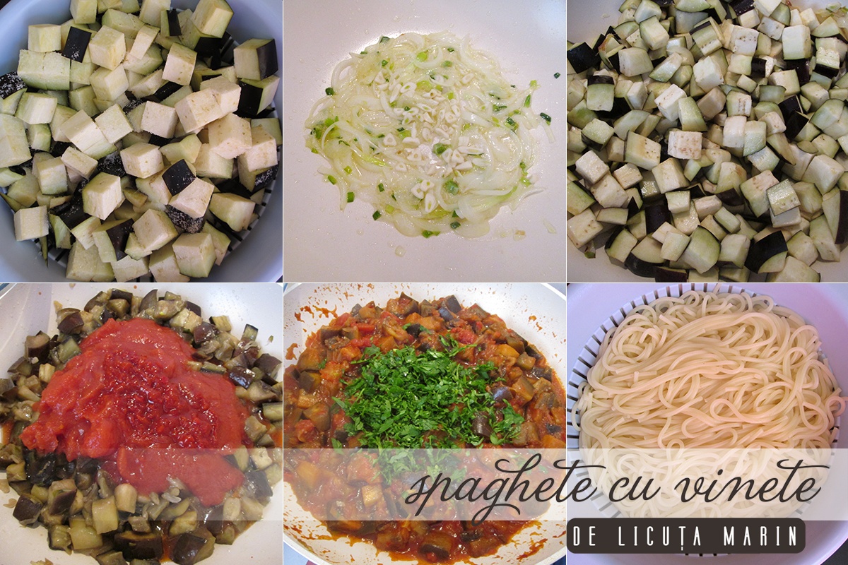 Spaghete cu vinete