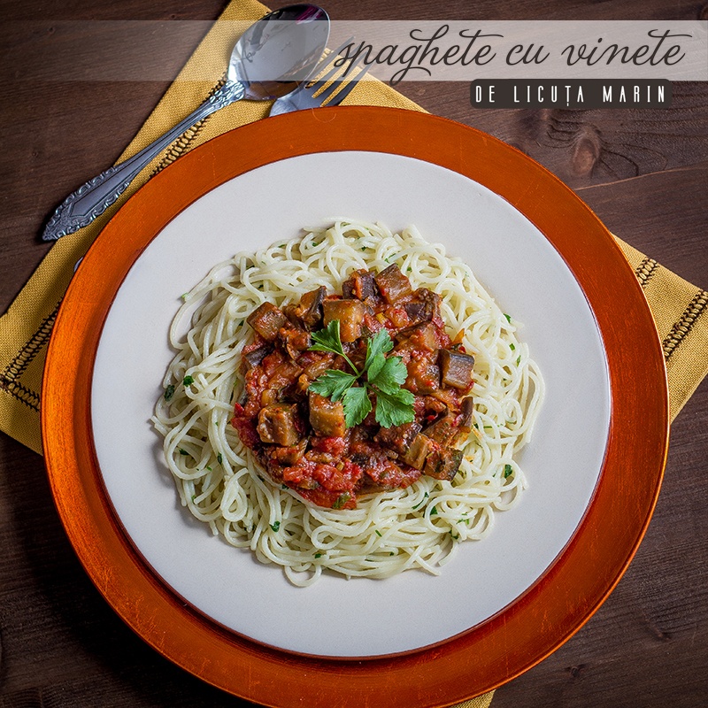 Spaghete cu vinete