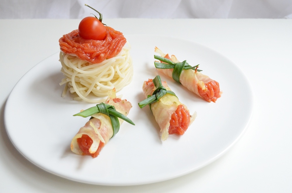 Spaghete cu "jeleu" de rosii