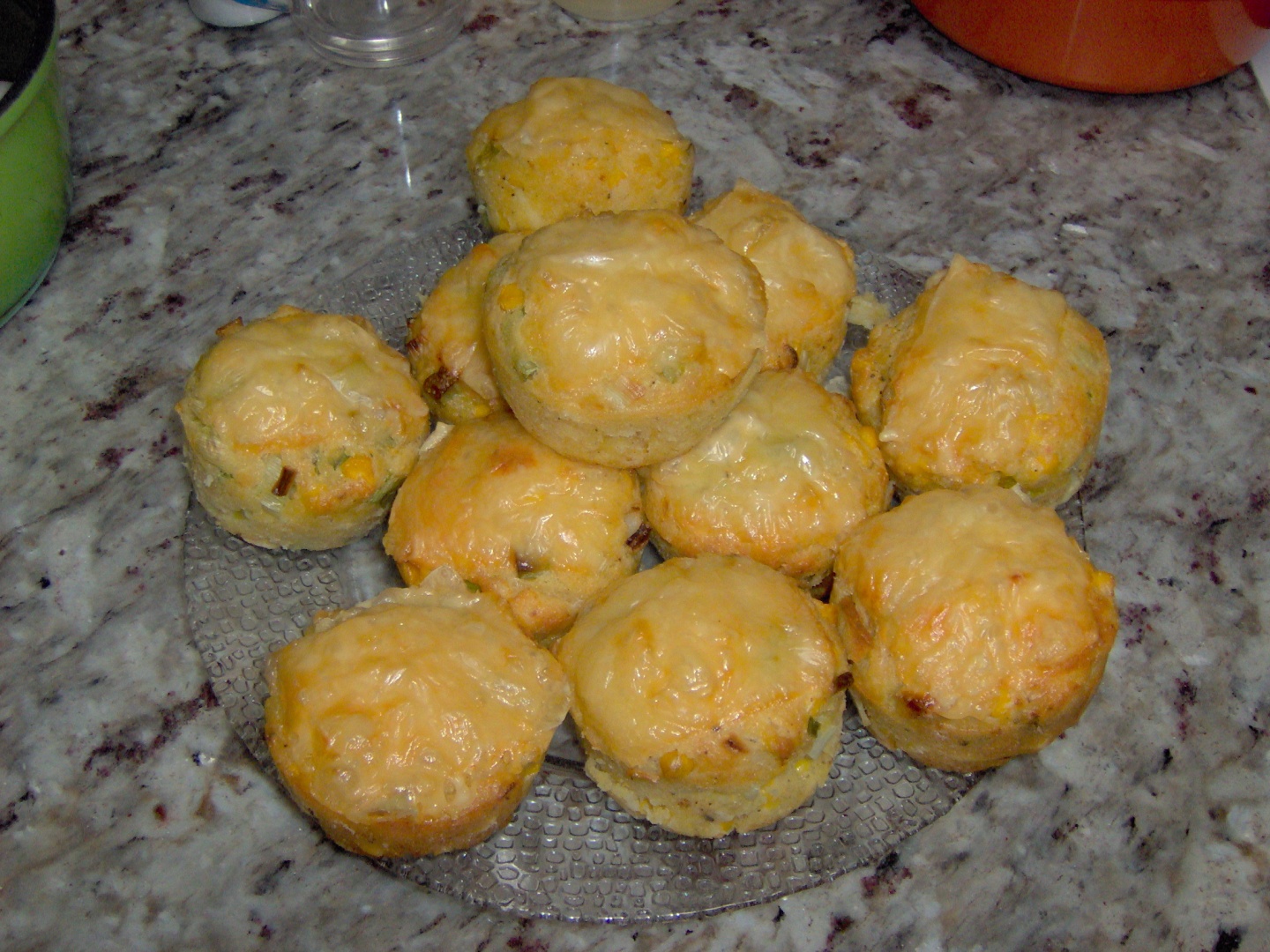 Muffin cu branza si porumb