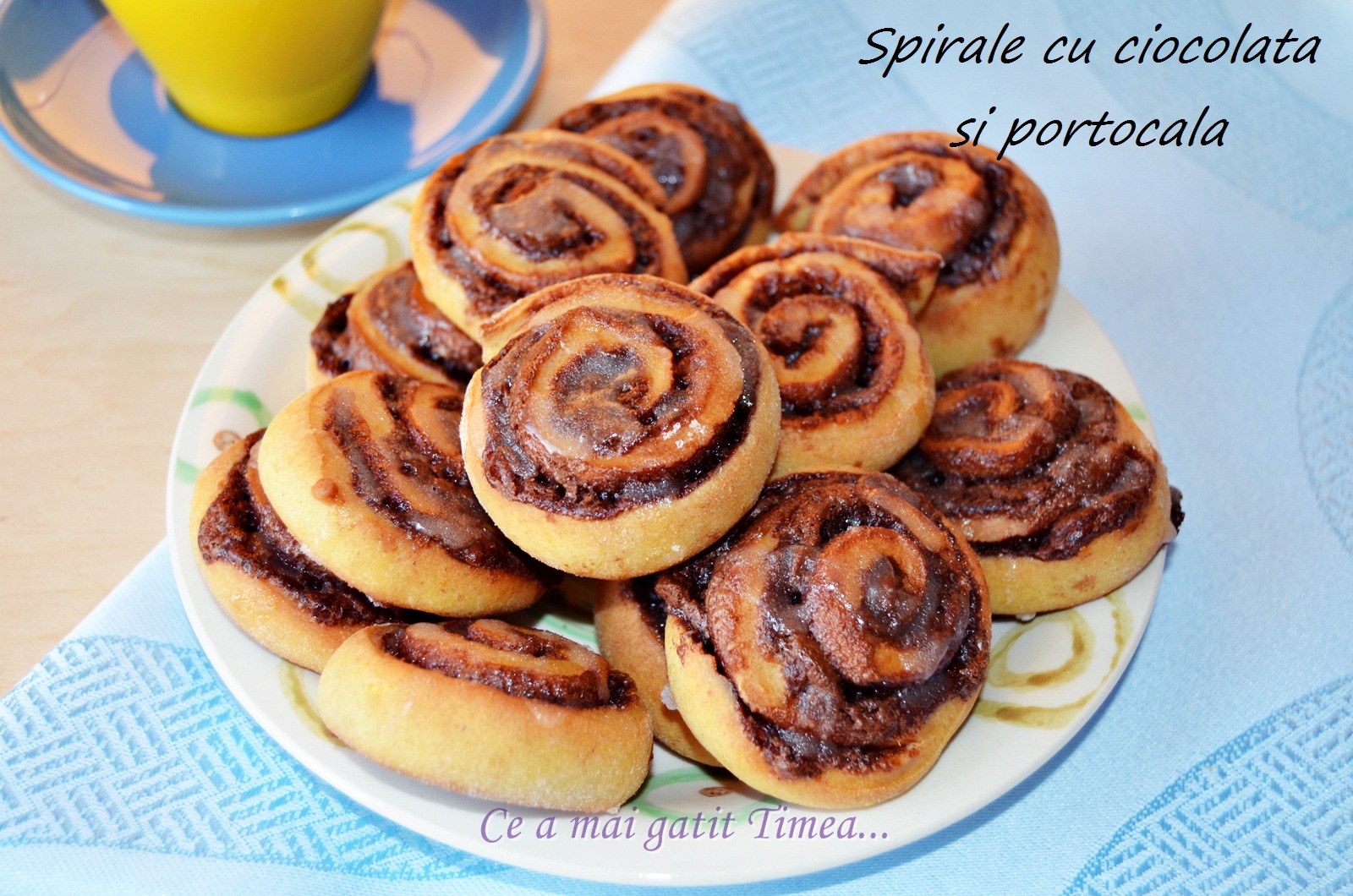 Spirale cu ciocolata