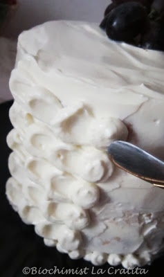 Tort cu struguri, nuci si crema de branza