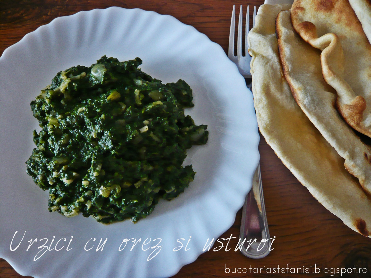 Urzici cu orez si usturoi
