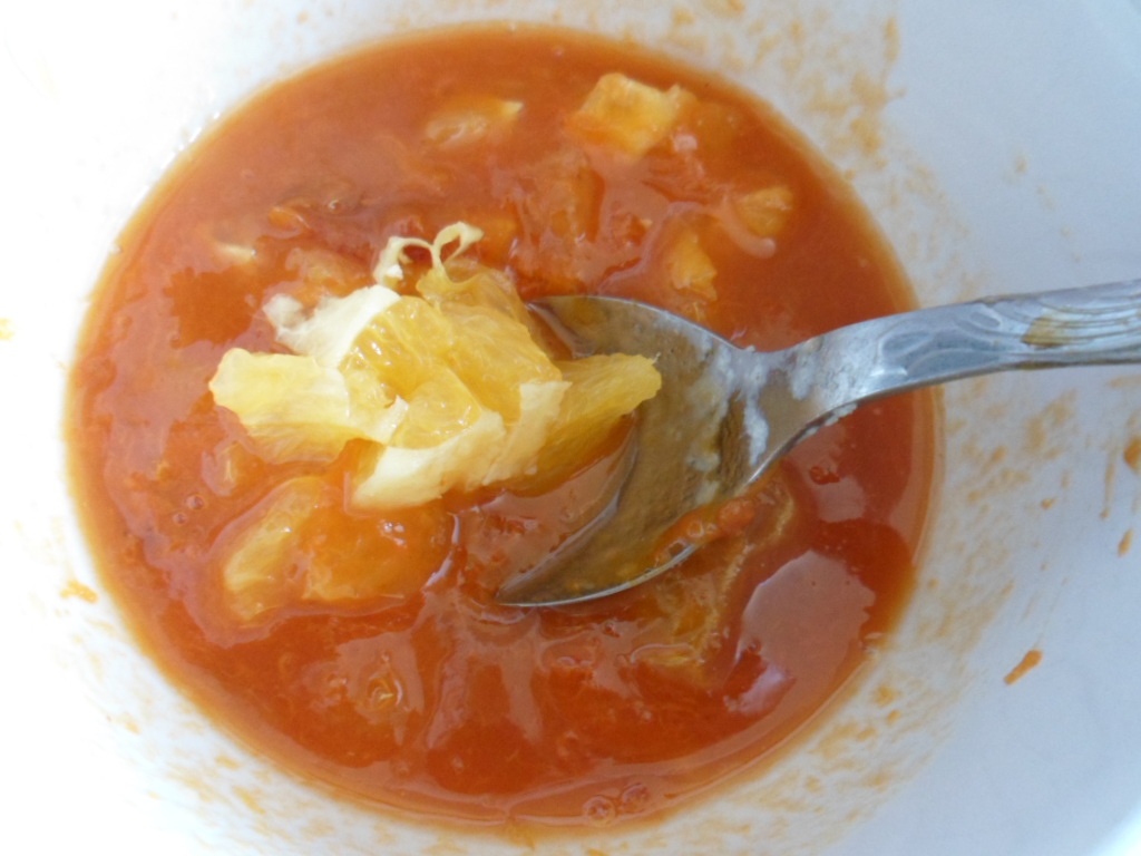 Gris cu lapte si dulceata de caise