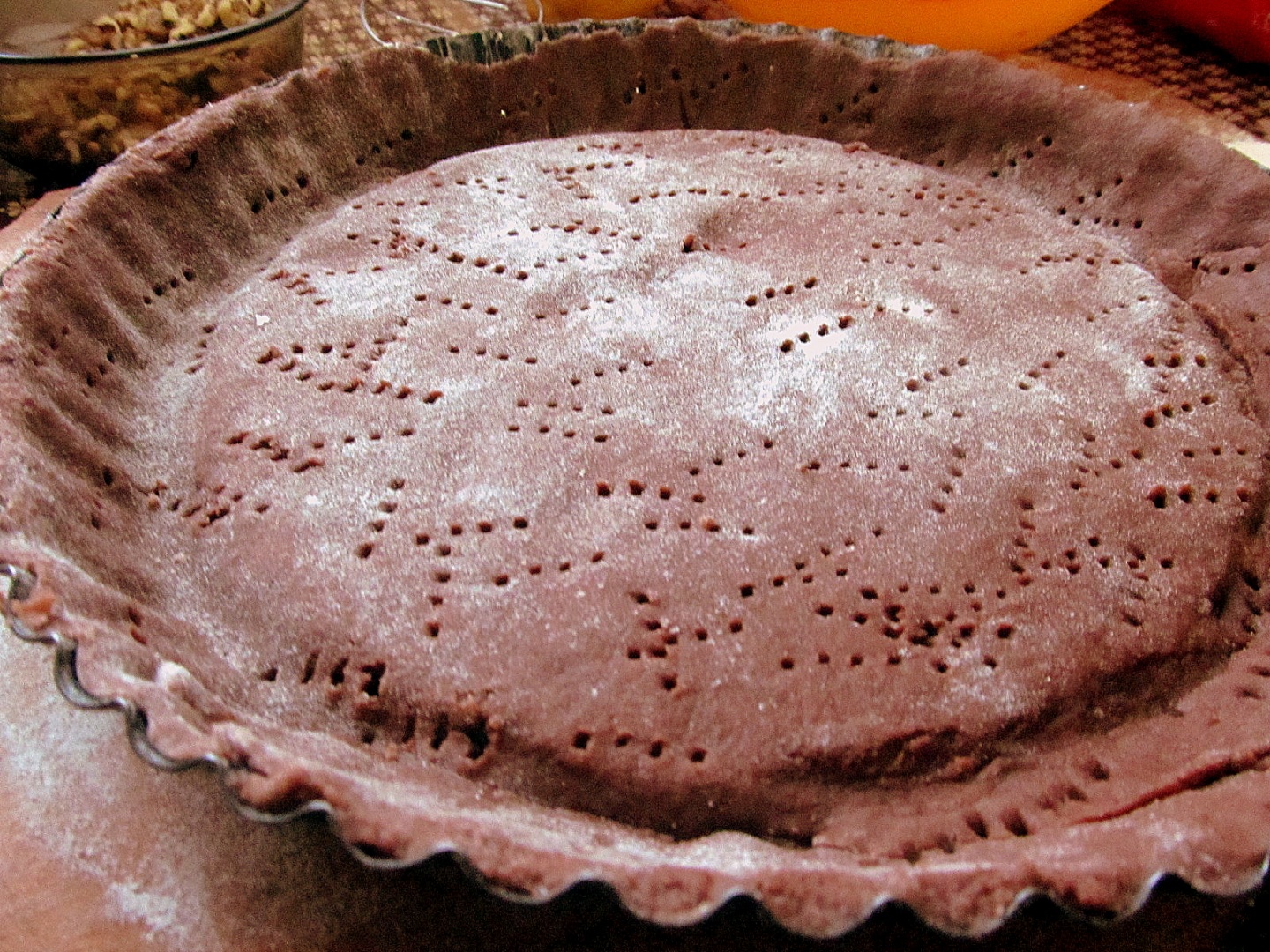 Tartă cu ciocolată și nuci