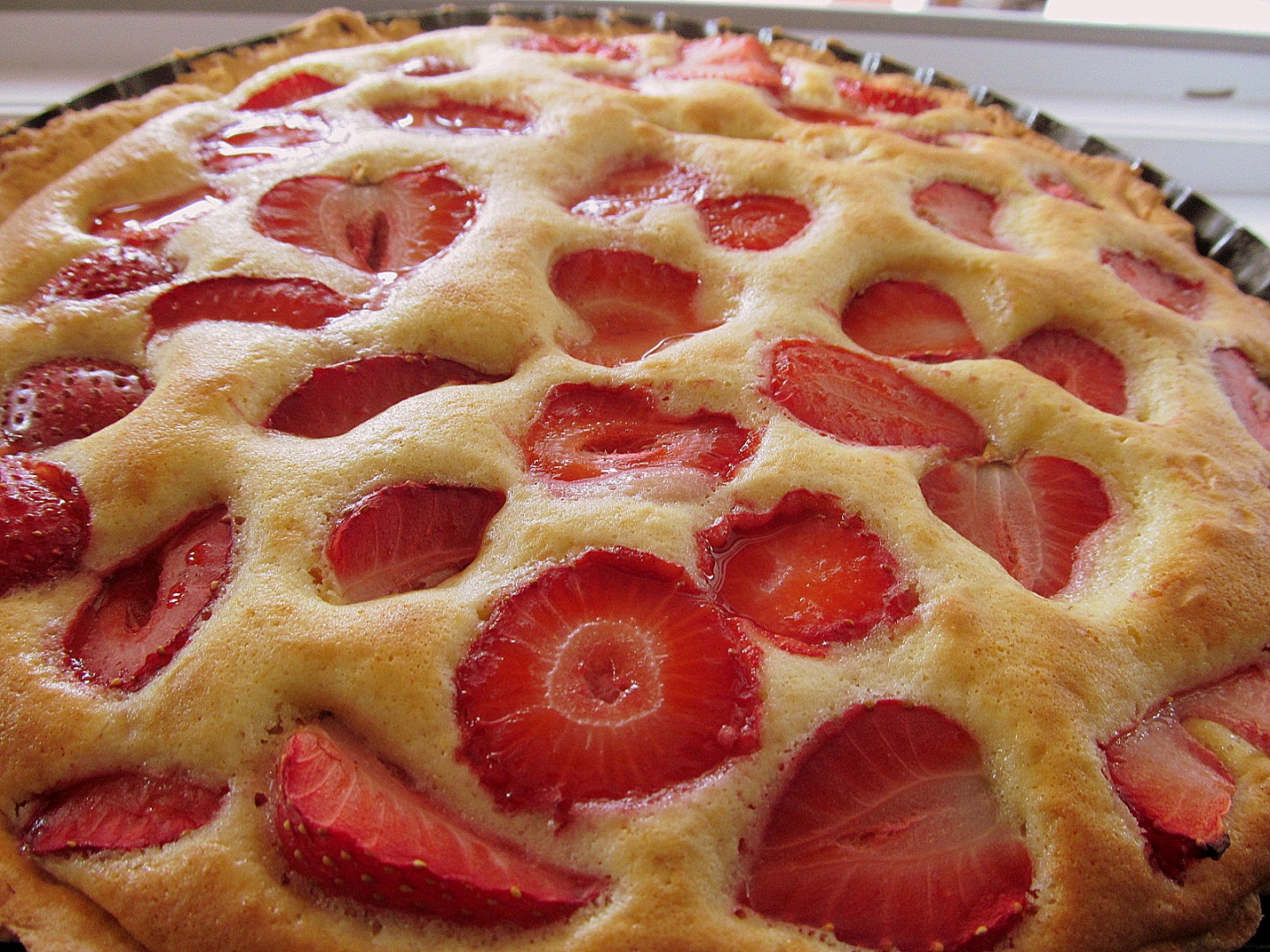 Tartă muffin cu căpșuni