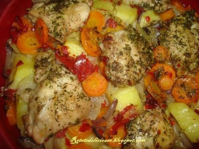 Cartofi taranesti cu pui