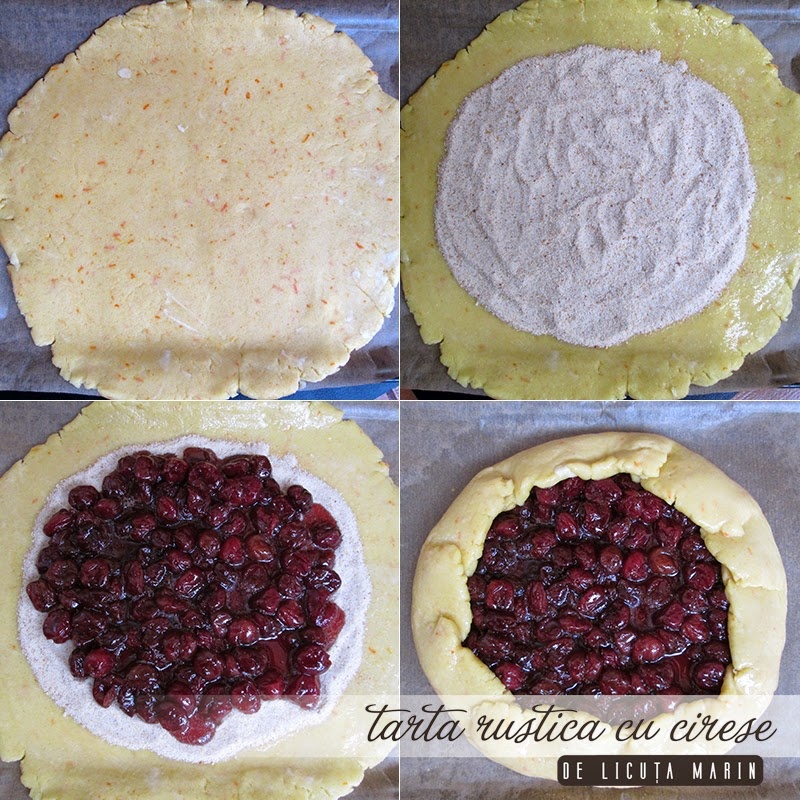 Tarta rustica cu cirese