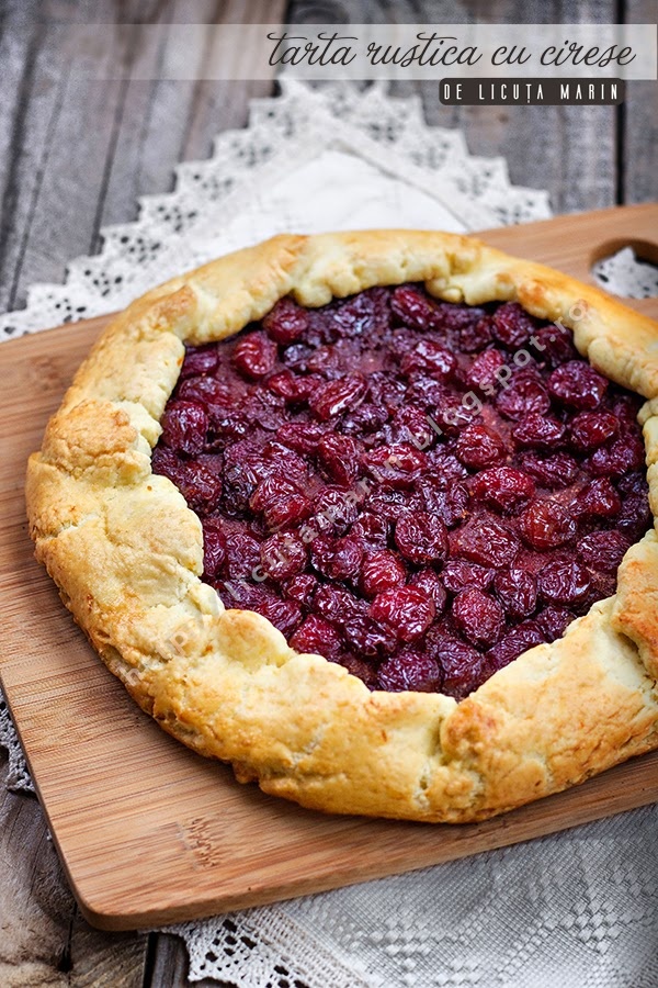 Tarta rustica cu cirese