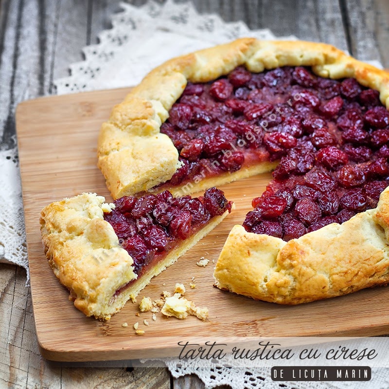 Tarta rustica cu cirese