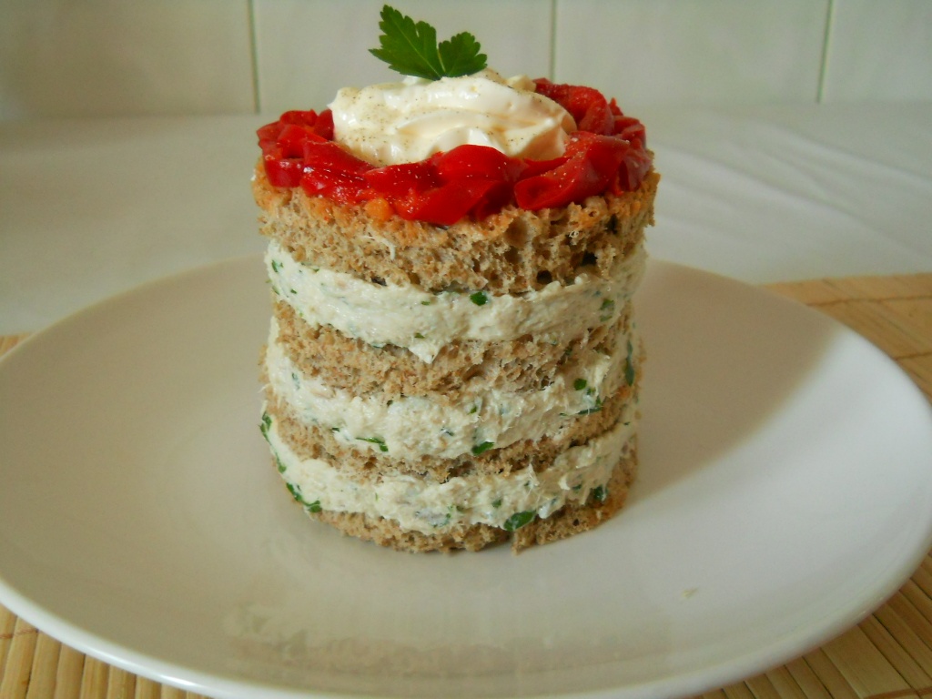 Minitort cu pate de macrou