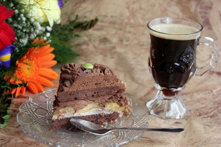 Tort cu crema de castane si ciocolata