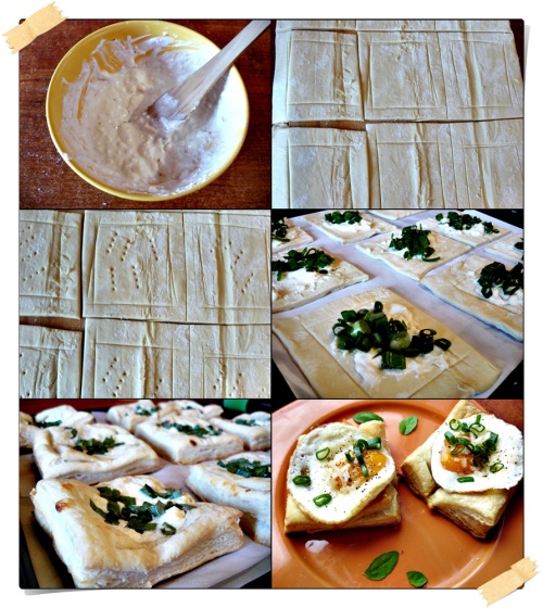 Mini tarte cu branza, parmezan si ou