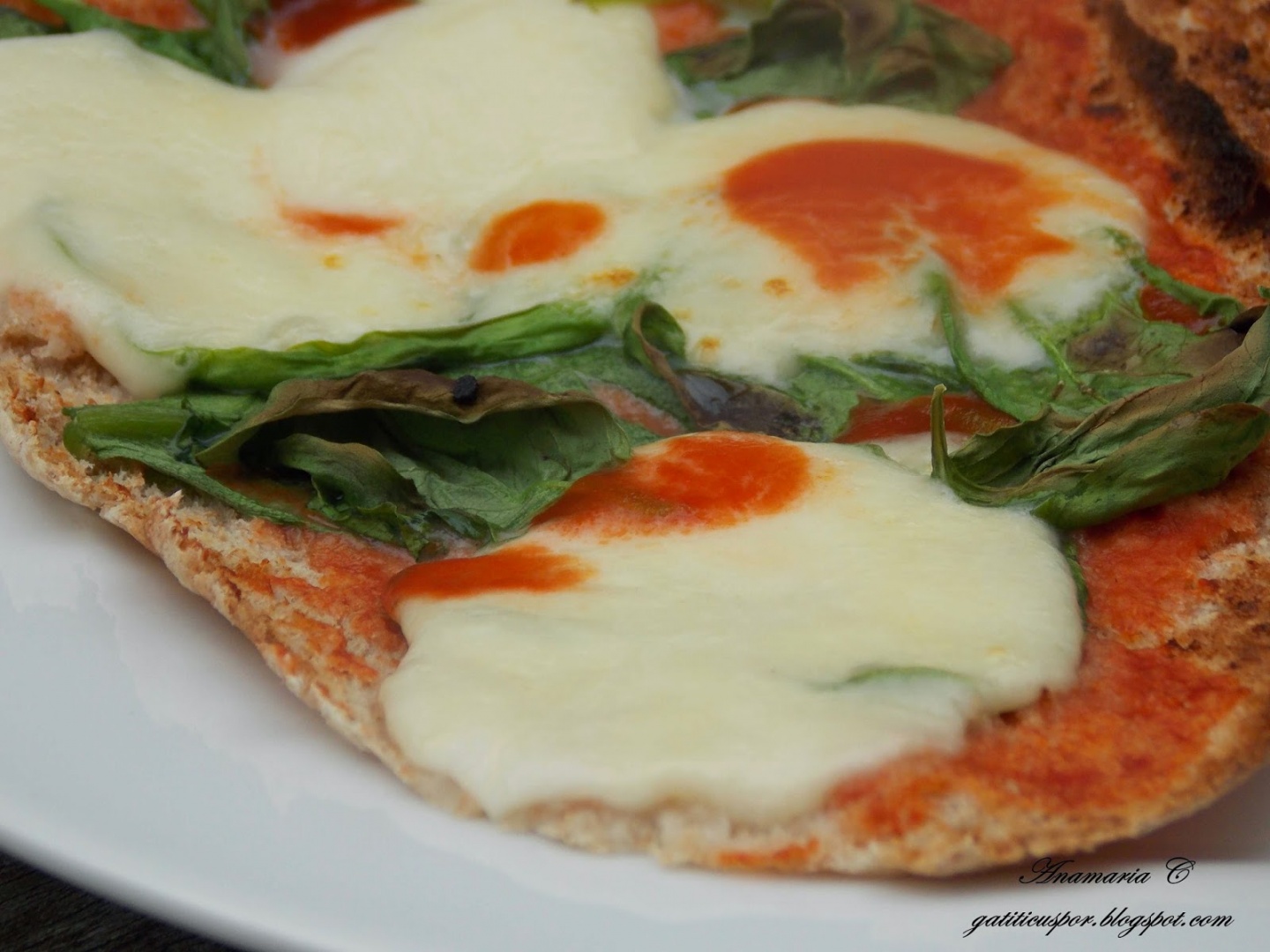 Pizza Cu Branza Feta Si Spanac