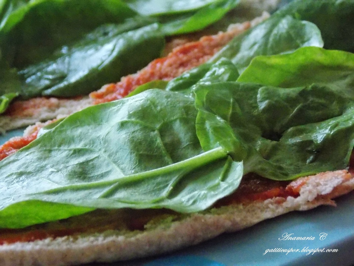 Pizza Cu Branza Feta Si Spanac