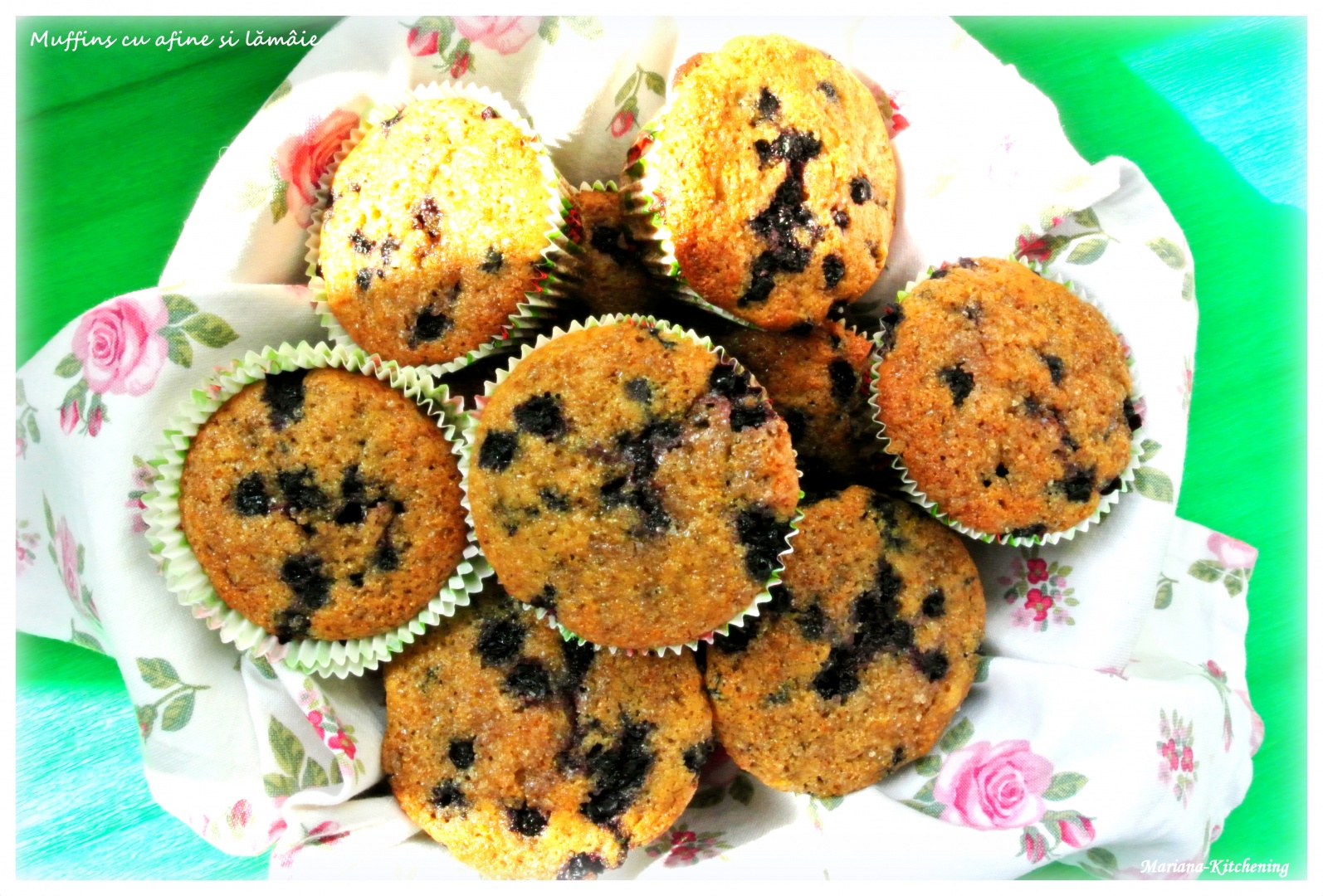 Muffins cu afine și lămâie