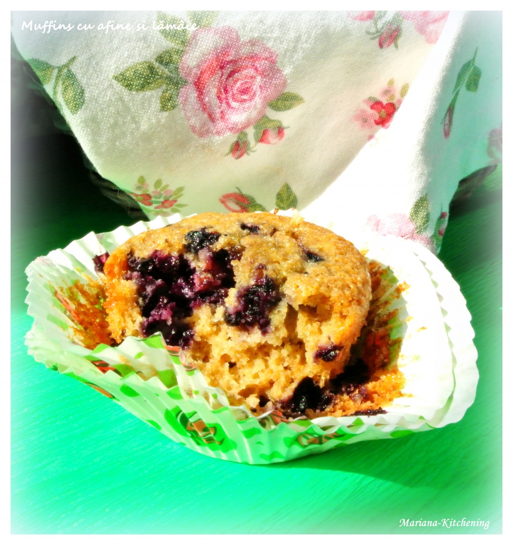 Muffins cu afine și lămâie