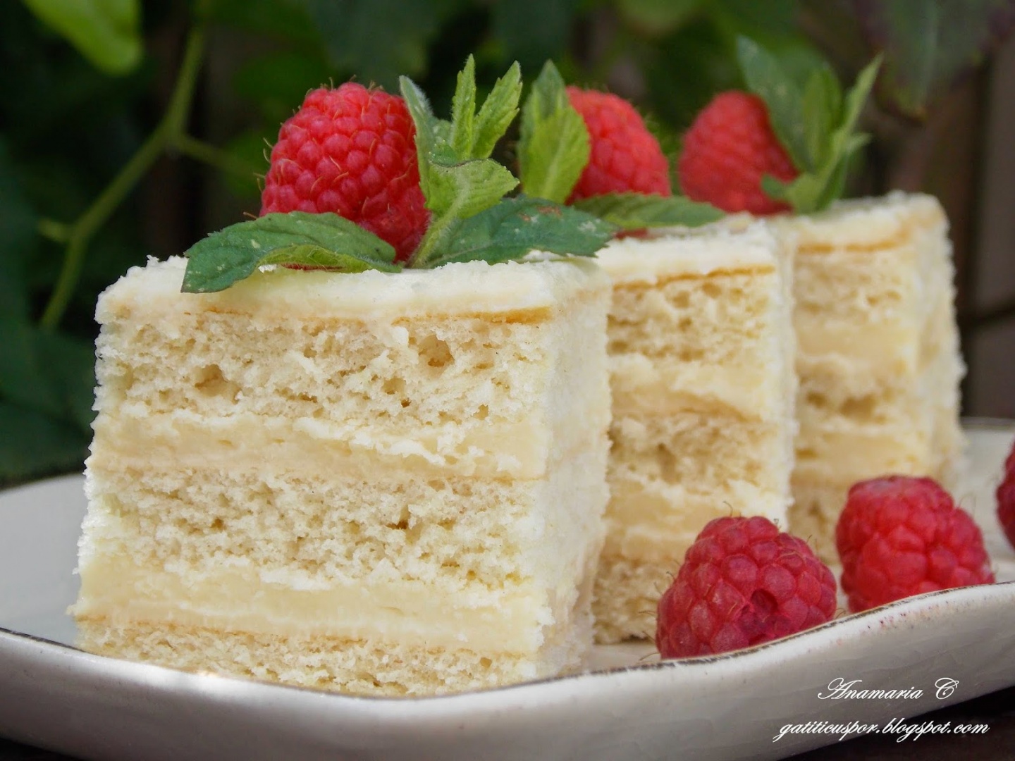 Prajitura Alba Ca Zapada cu crema de lamaie