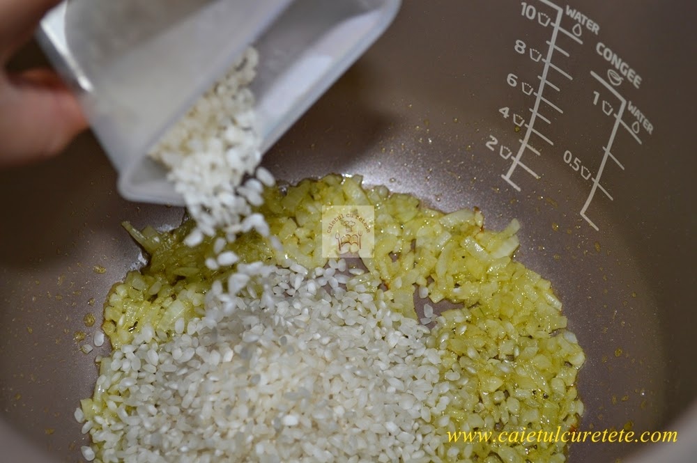 Risotto cu midii si sofran