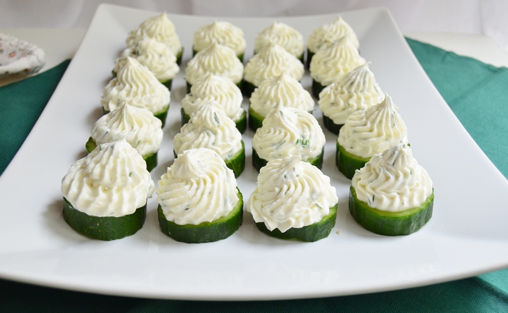 Castraveti cu crema de branza