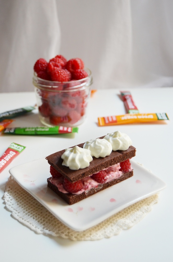 Prajitura cu zmeura, fara zahar