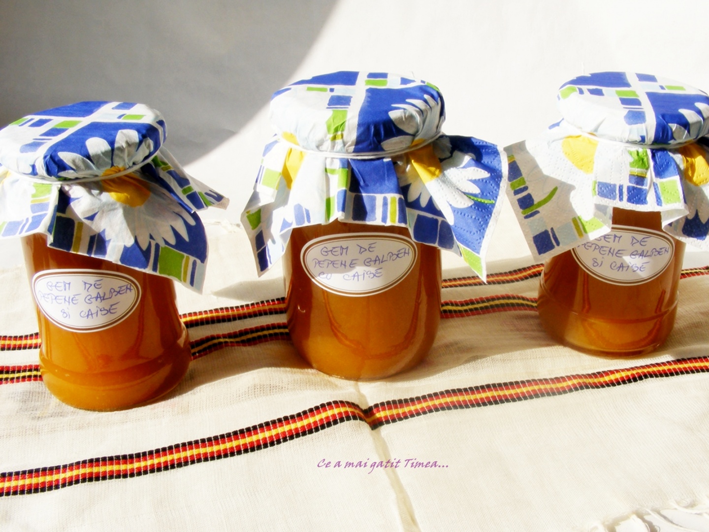 Gem de pepene galben cu caise