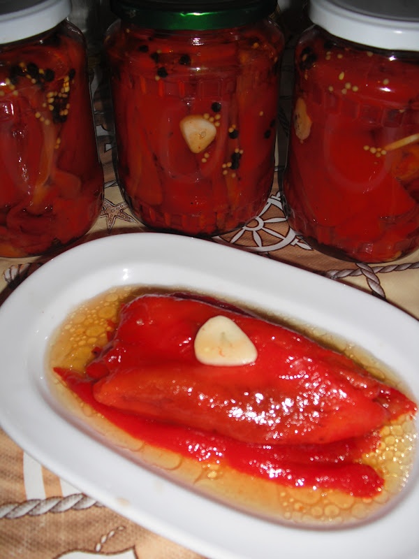 Ardei copti la borcan pentru iarna. Cea mai simpla si delicioasa reteta